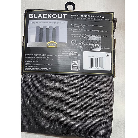 eclipse blackout one panel gray 52inches x 63inches - Picture 4 of 7